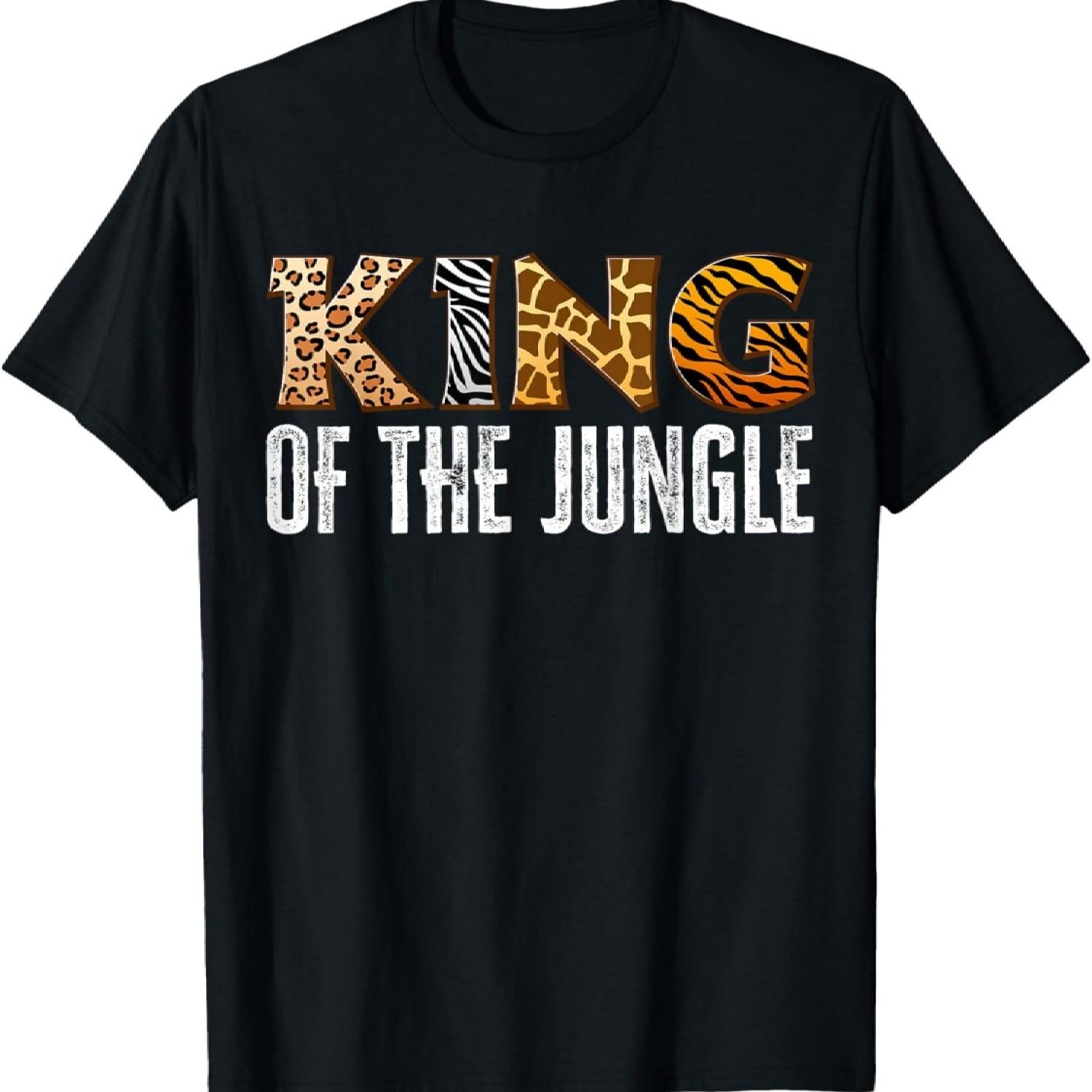 

King Of The Jungle Zoo Safari Squad Family Birthday Party T-Shirt XXXXXL різнокольоровий