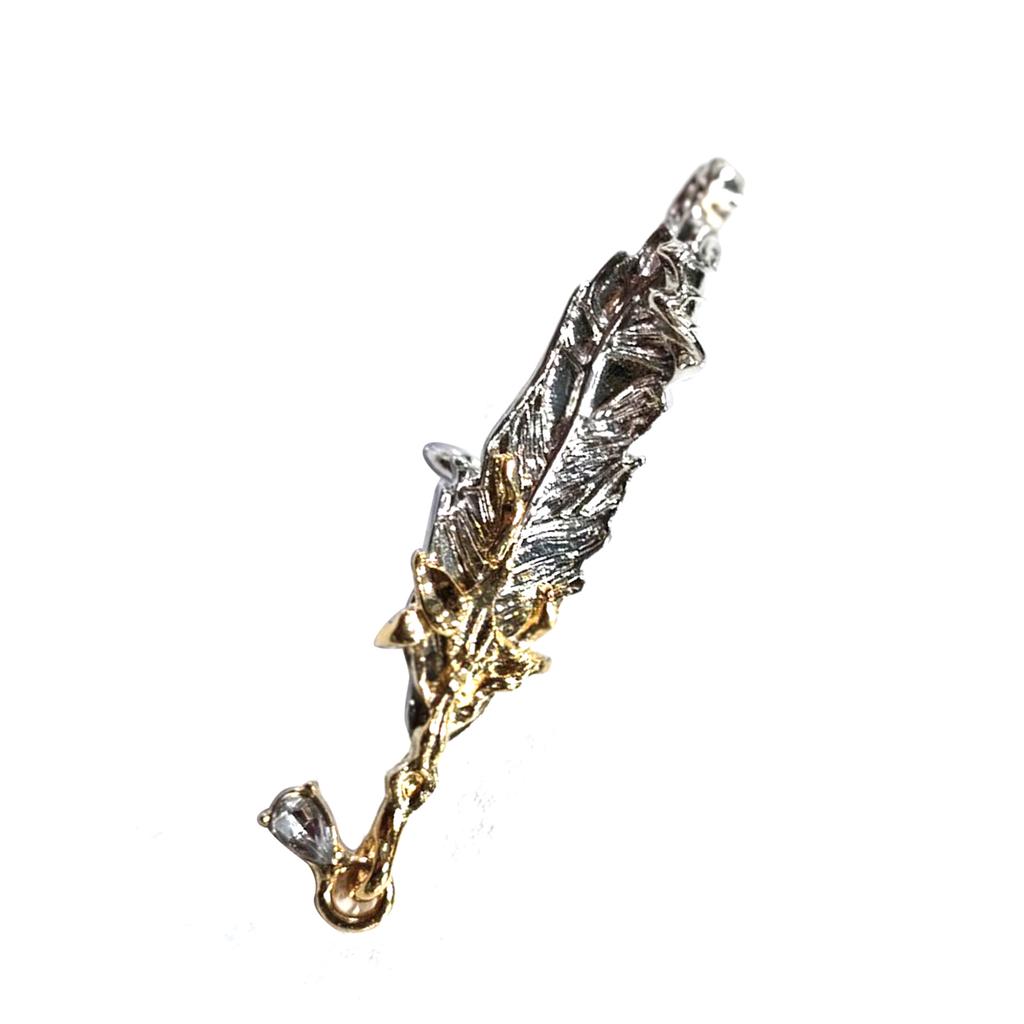 Vintage Feather Designs Clip On Ear Cuff for Without Pierced Ears Gothic Jewelry Unisex Dark Aesthetic Alloy Accessory