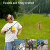 Kids' Retractable Mini Fishing Rod with Reel – Glass Fiber Ice Rod for Crabs & Lobsters