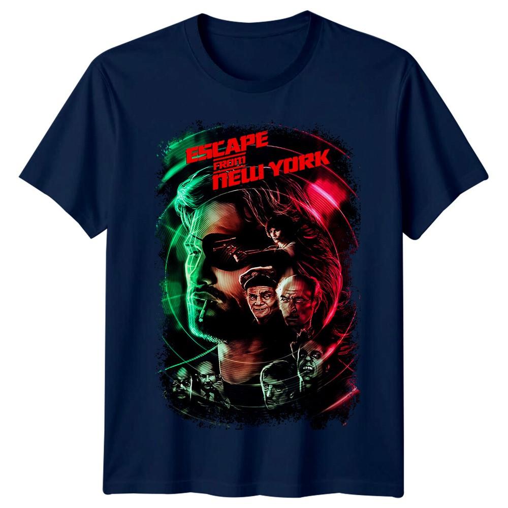 Escape From New York 1981 T-shirt Ispirata al Poster del Film Maglietta Retro Unisex