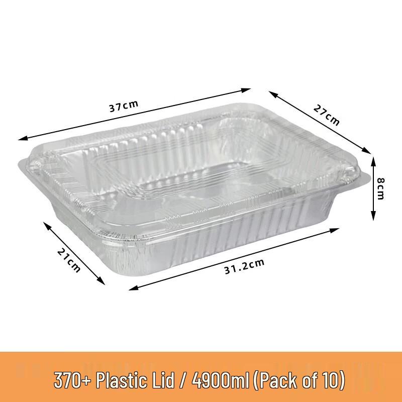 Miaojiayi Disposable Aluminum Foil Plates with Lids