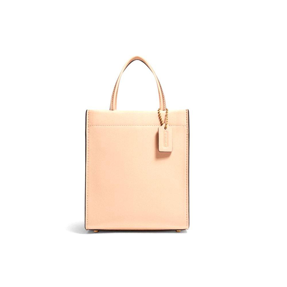 

Coach Cashin 14 Logo Leather Tote Bag Women tote Milk-Tea C4828-B4S9W Gift Box Set (Basic Set+Black Box)