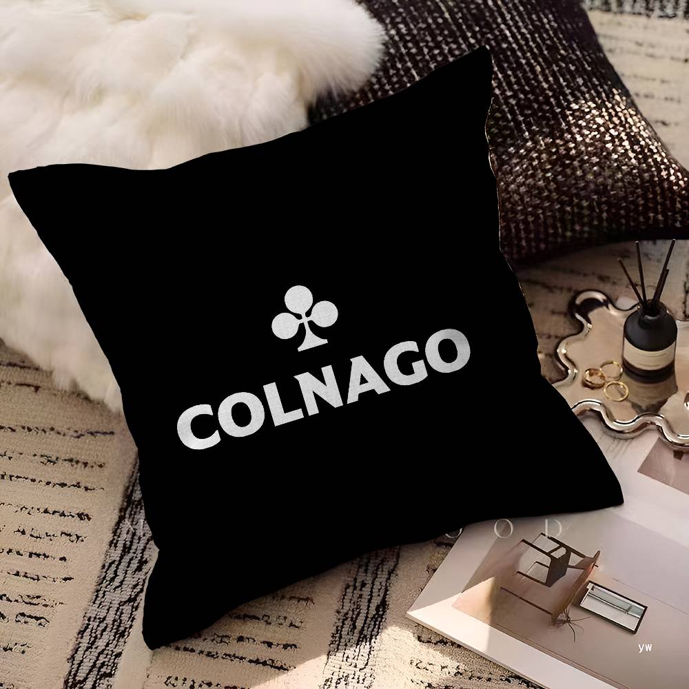 Colnago Logo Cushion Cover Pillowcase Upholstery Sofa Throw Pillow Home Decor Pillowcas