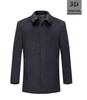 Men's Mid-Length Double-Faced Cashmere Wool Coat - Autumn/Winter Thick Tweed Jacket, Dad Style Trench Coat