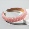 Handmade Braided Elegant Girls Hair Hoop Full Faux Crystal Beads Decor Luxury Hairband Hair Accessories