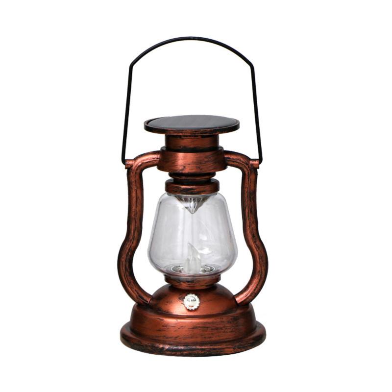 Outdoor Led Solar Lamp Multifunctional Retro Creative Kerosene Lamp Hanging Emergency Light For
