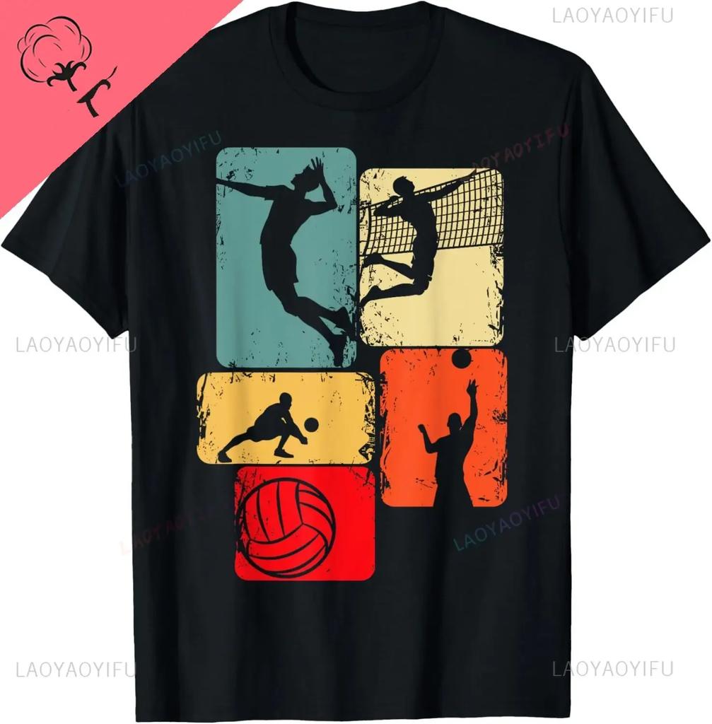 Volleyball Boys Men Youth TShirt Cotton Print Original Design Gifts T Shirts Unisex Summer Streetwear Tops Camiseta