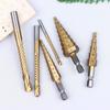 6 Pcs Titanium Drill Bits Set, 3-12Mm For Metal Wood, Hard Steel Twist Bits, Corrosion Resistant, Precision Hole Enlarging Tools