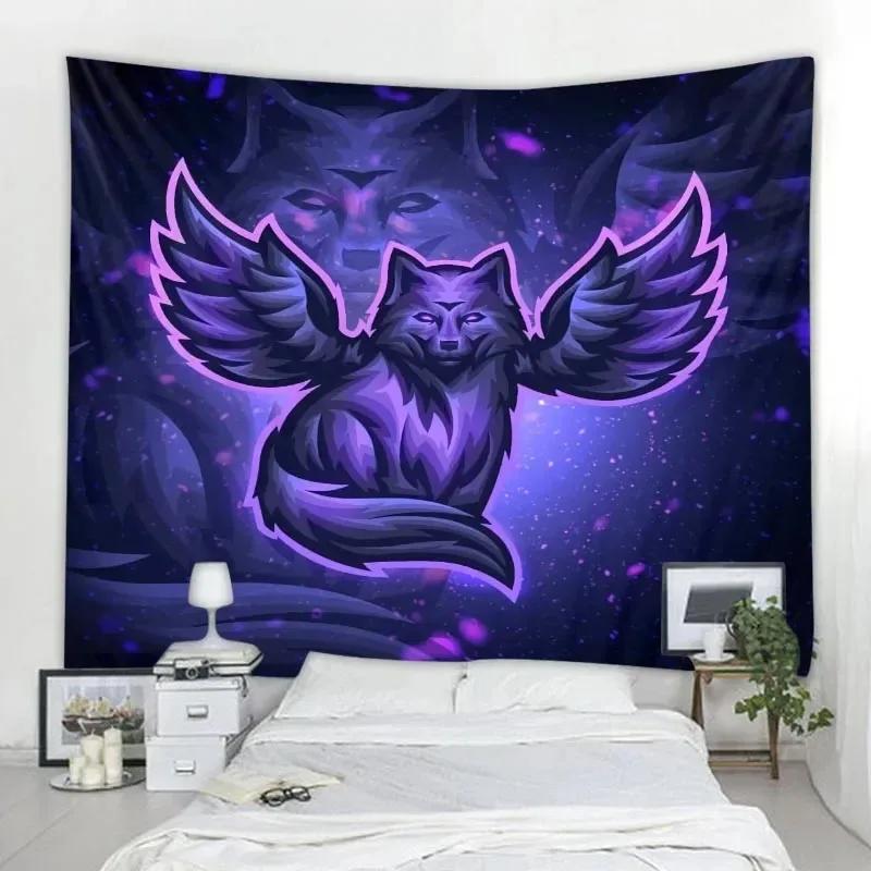 Kreativer Eulen-Dekowandteppich Büro Wohnzimmer Dekoration Zuhause Wandteppich