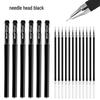 Student 0.5mm Black Gel Pen - Office Stationery Signing Pen