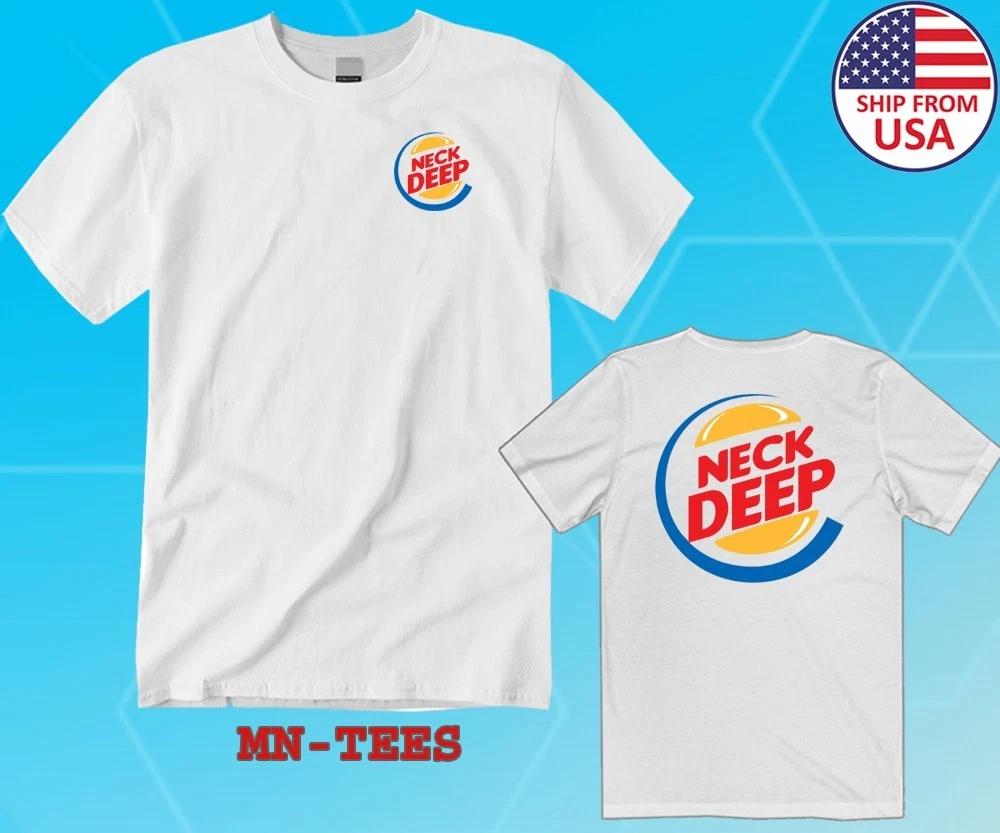 Neck Deep White Size S-5XL S