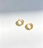 Elegant 316 Stainless Steel Twisted Hoop Earrings for Women - European & American Style, High-End Versatile Fashion Jewelry.