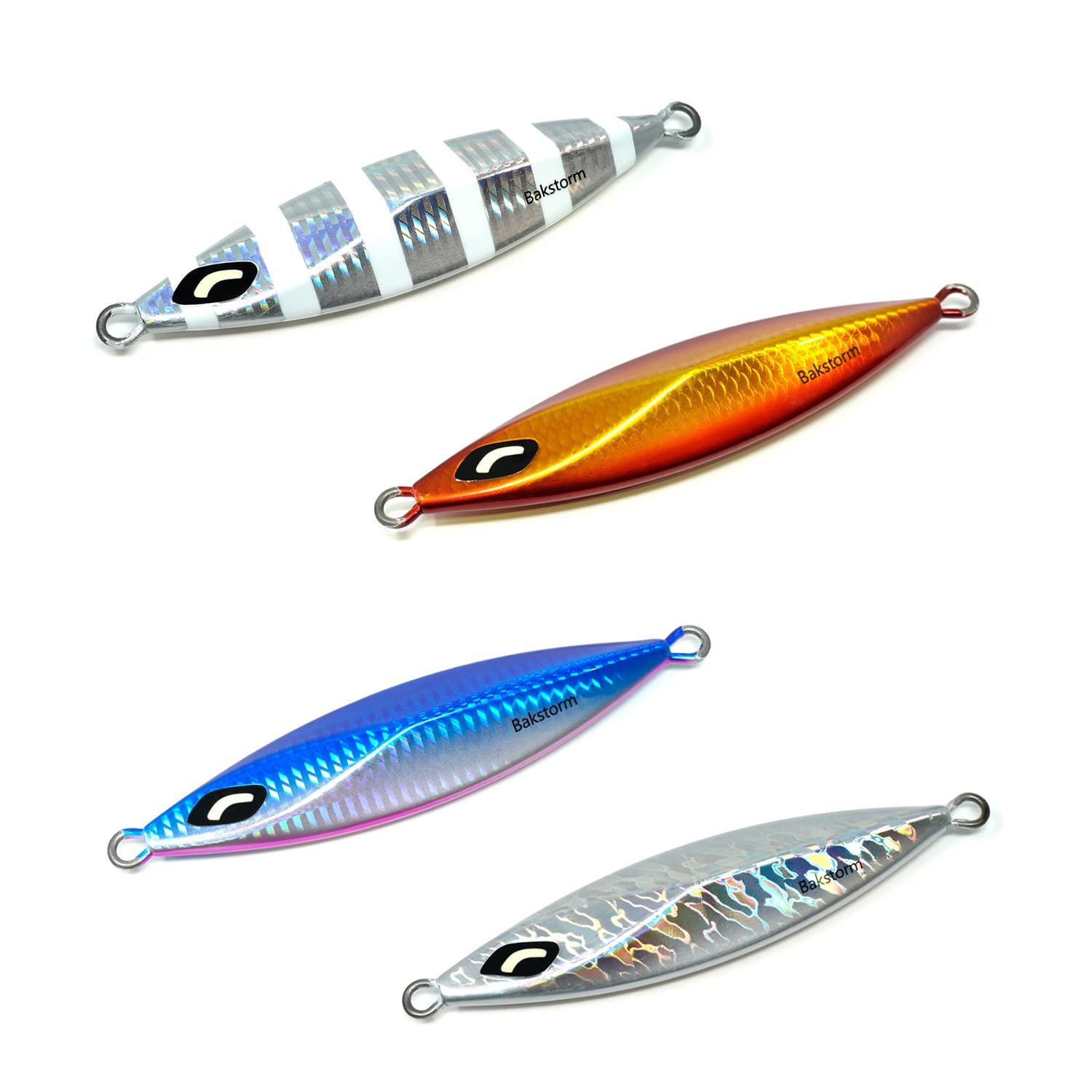 

Slow Fall Set of Metal Jig Slow Jigging Jig for Spanish Fishing BAKSTORM Wing, 100g, 4, Lure, Jigging, Bluefish, Yellowtail, Kingfish, Hairtail,