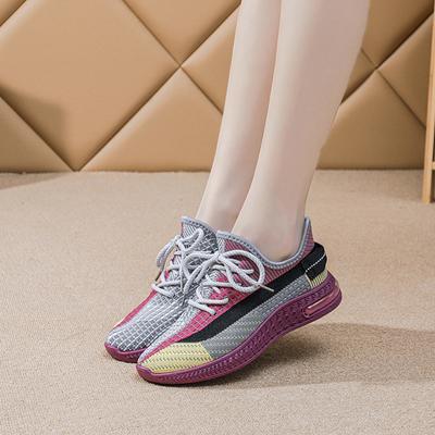 Sapatos Esportivos de Malha da Moda para Primavera e Outono de 2024 Novos Sapatos de Corrida Leves Casuais Sapatos Vulcanizados Tênis
