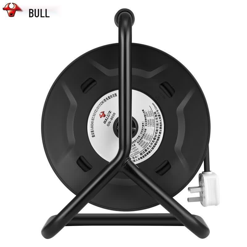 Bull Overheat Protection Cable Reel Power Strip CN plug (adapter included)