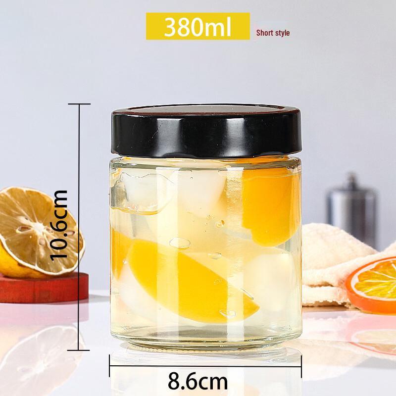 Герметичная круглая стеклянная банка для консервирования и хранения с крышкой