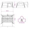 Family Tent Olive Green 420 x 305 x 200 cm Polyester and Steel