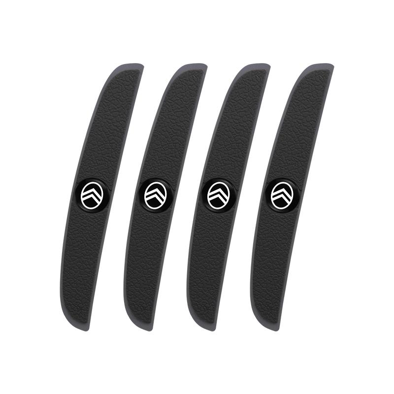 4Pcs Car Anti-Collision Strip Bumper Buffer Stickers For Citroen C3 C5 AIRCROSS C5X C4 Cactus e-C4 X e-C3 Berlingo C-Elysee C1