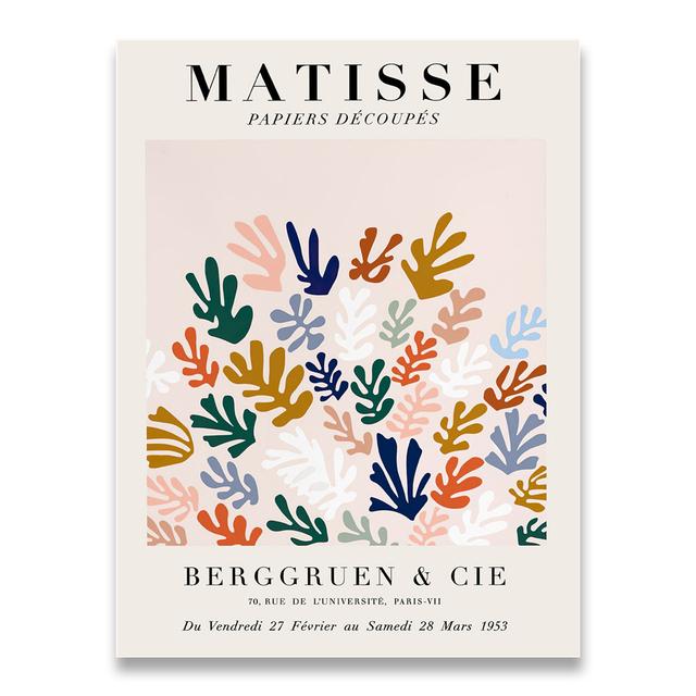 Abstract Curve Geometry Plakát Matisse Malba na plátno Barevný styl Plakáty a grafiky Nástěnné malby do obývacího pokoje Domácí dekorace Bez rámu