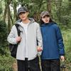 Unisex Fleece-Lined Windbreaker: Thickened, Solid Color Jacket for Couples - Winter Outdoor Warmth