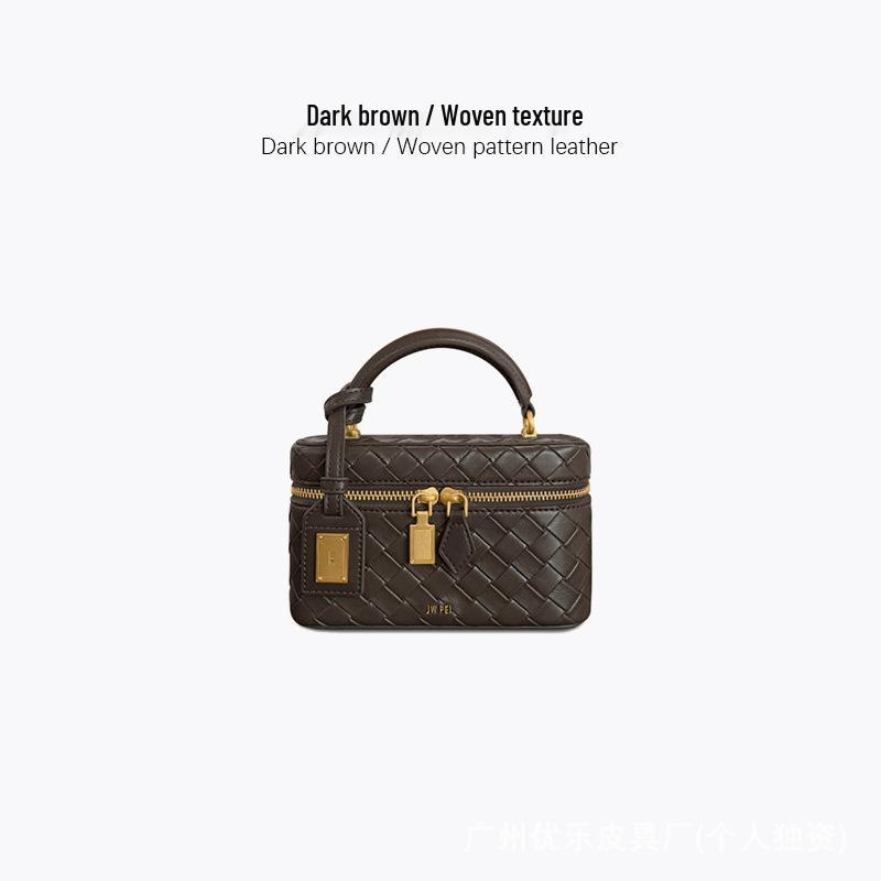 JW PEI Mini Box Handtasche: Hochwertiges Gefühl, lässige vielseitige quadratische Tasche zum Tragen über der Schulter oder als Crossbody-Tasche 18*11.5*7.8 gray