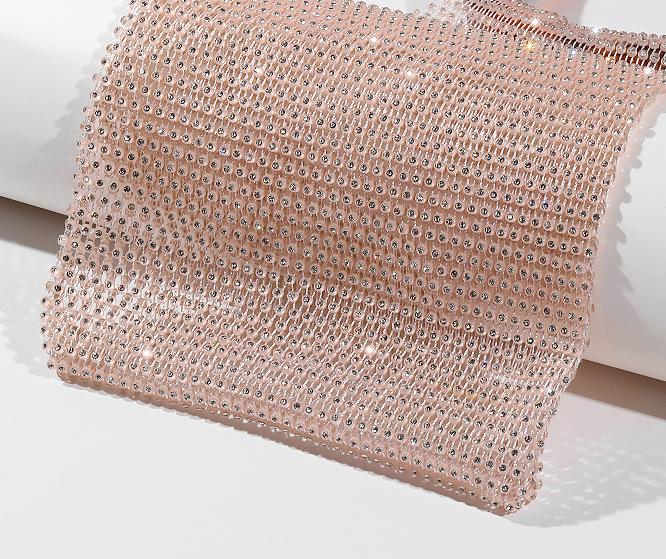 Women's Rhinestone Face Mask - European & American Style, Breathable Fashion Accessory with Diamonds