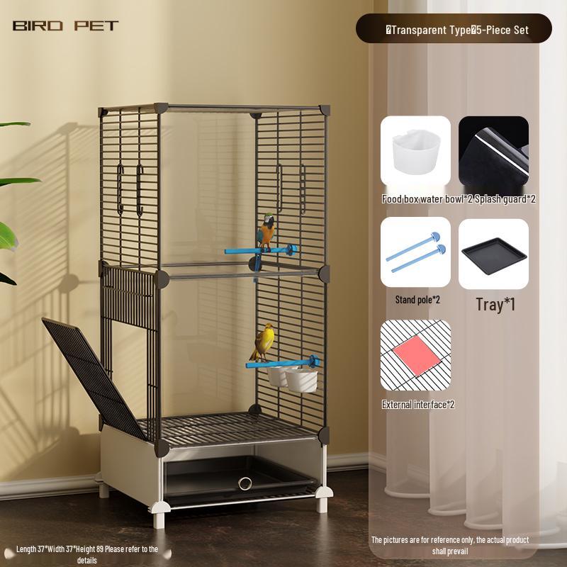 Luxury Large Bird Cage for Cockatiels, Budgerigars, Parrots with Breeding Box