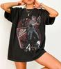 Plus Size Summer Womens Leon S Kennedy Resident Evil Vintage TShirt Cotton Breathable Stylish Versatile Street Style Oversized