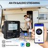 Boat Radio System Media Player Square Marine Radio /Speaker /FM AM Antenna Waterproof Bluetooth MP3 Radio for RV ATV UTV SPA RZR
