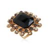 European Retro Elegant Rhinestone Adjustable Ring
