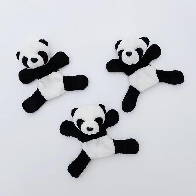 Cute Cartoon Panda Plush Fridge Magnet - Chengdu Travel Souvenir Animal Sticker