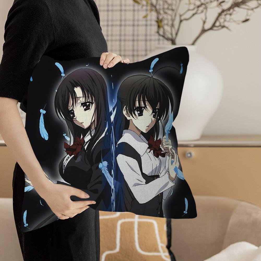 Anime S-School D-Days Katsura Kotonoha Personalized Picture Text Home Decorative Pillows Household Gifts 45x45cm