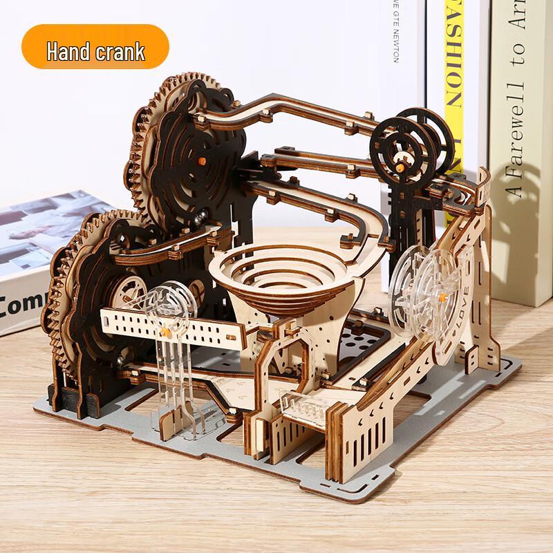 

Chengchen Creation Camp Hand-Cranked 3D Mechanical Marble Run Puzzle