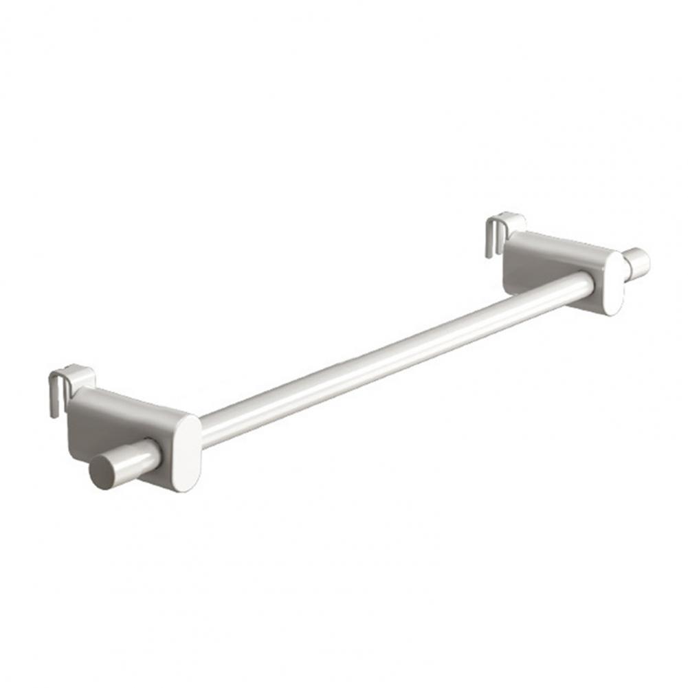 

30/50cm Clothes Drying Rack For Radiators 0.3-2m Carbon Steel Dual Poles Installation Rust-Resistant White Finish Towel Rail