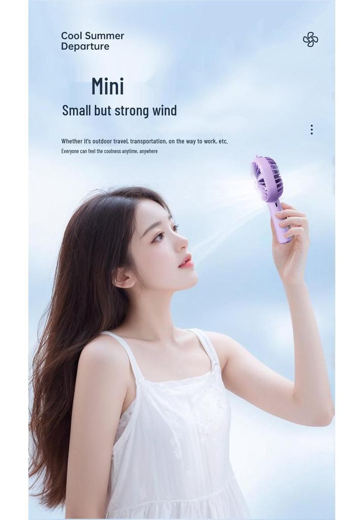 Portable Mini USB Spray Fan - Compact Electric Fan for Home & Office Use