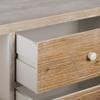 Entrance Unit with Drawers COUNTRY 90 X 35 X 80 Cm Natural White Spruce Wood MDF Wood