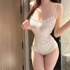 Pure Lust Female Floral Sweet Girl Suspender One-piece Erotic Underwear Sleeveless Shorts Babes