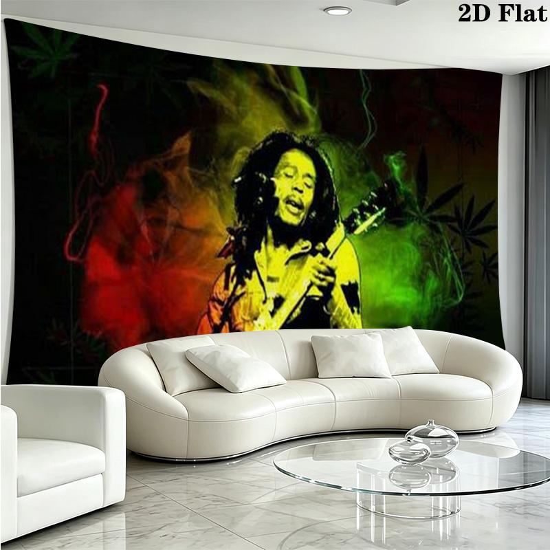 Bob Marley Poster Wall Tapestry Aesthetic Wall Hanging Printed Fabric Blanket Decorative Tapestries for Bedroom Living Room Home Decor