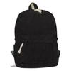 Schoolbag new solid color student schoolbag female corduroy high value large capacity backpack simple college student simple