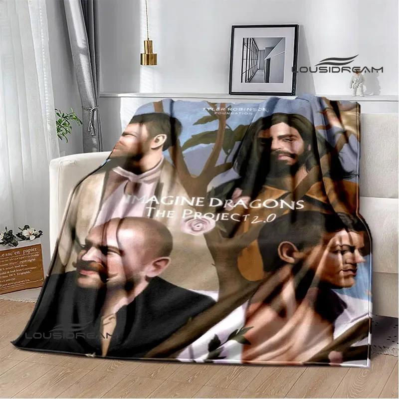 Rock Band Imagine Dragons Printed blankets Flannel Warm blanket Soft Cozy Blanket Travel Blankets bed linings Birthday Gift