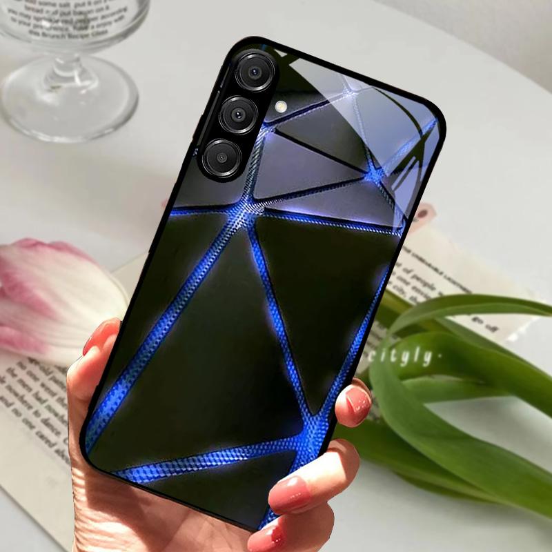 For Samsung A26 5G Case Hard PC Tempered Glass Phone Cover For Samsung Galaxy A36 A56 5G Fashion Animal Glass Protector Cases
