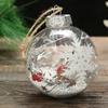 Round Snowflake Christmas Ball Transparent Christmas Tree Decorative  Christmas Tree