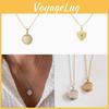 Love Heart Cross Pendant Necklace With Stainless Steel Chain Gold Plating For Women