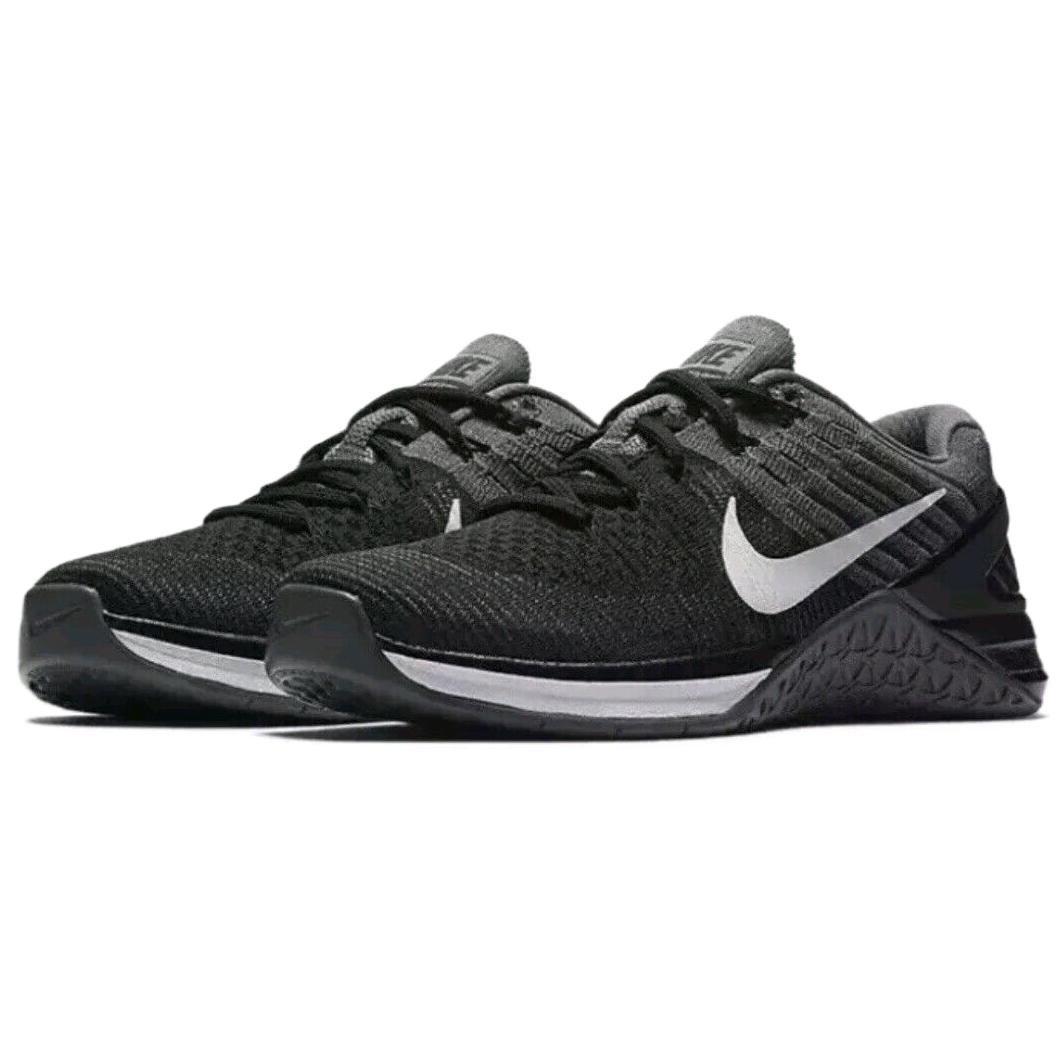 Женские кроссовки Nike Metcon DSX Flyknit Black Grey темно-серо-белые 849809-005 36.5 — фото 3