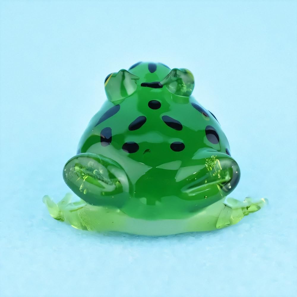 Fourcart Cute Handmade Glass Bell Horned Frog