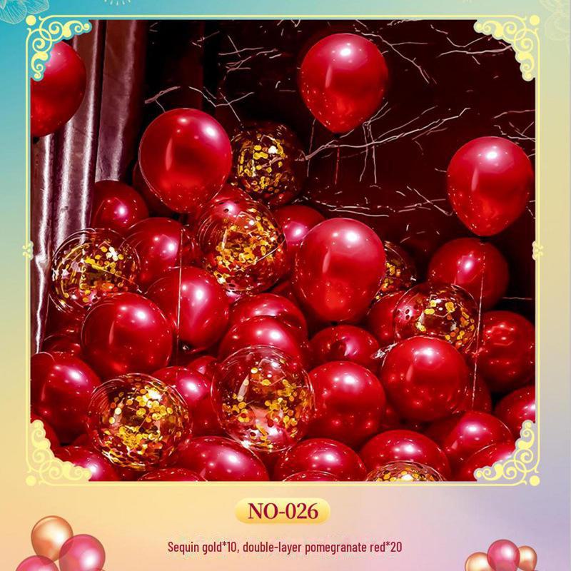 Celebrity Red Sequin Balloon Set - Perfect for Birthdays, Weddings & Parties