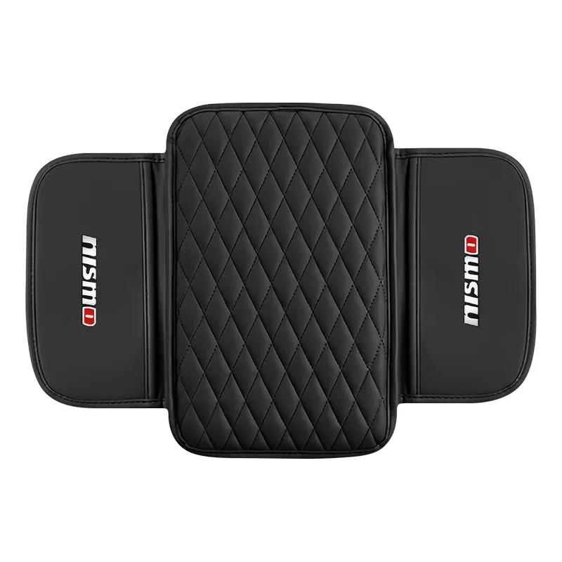ACB2  1Pc Leather Auto Consoles Car Armrest Cushion with Storage Car Styling For Nissan Nismo Qashqai Teana X Trail T32 T31 Tiida Juke