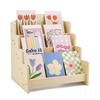 Greeting Card Display Stand High Stability Easy To Install Multipurpose 4-Tiered Wooden