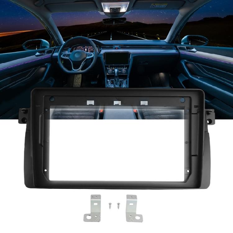 Replacement Dashboard Mounting Panel Kit 9inch Car Radio Fascia Panel Automotive Accessory for E46 Easy Installation