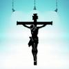 Vintage Metal Wall Cross Christian Iron Sculpture Church Home Faith Decor Gift